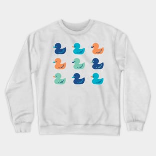 Cute Paddling of Ducks Art Crewneck Sweatshirt